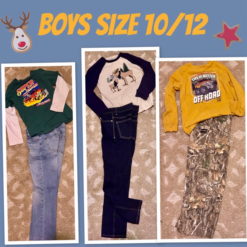 3 Sets of BOYS Longsleeve Tshirt & Jeanss